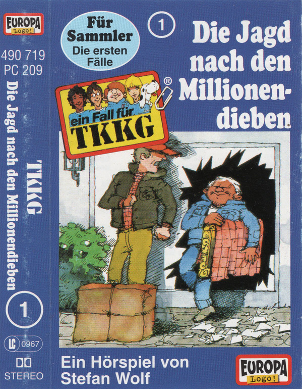 Cover Stefan Wolf - TKKG   1 - Die Jagd Nach Den Millionendieben (Cass, RE) Schallplatten Ankauf