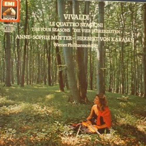 Cover Vivaldi*, Anne-Sophie Mutter, Herbert Von Karajan, Wiener Philharmoniker - Le Quattro Stagioni = The Four Seasons = Die Vier Jahreszeiten (LP, Gat) Schallplatten Ankauf
