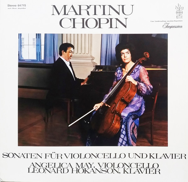 Cover Chopin* / Martinů*, Angelica May, Leonard Hokanson - Sonaten Für Violoncello Und Klavier  (LP) Schallplatten Ankauf