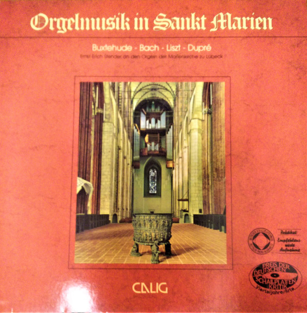 Cover Buxtehude* - Bach* - Liszt* - Dupré*, Ernst-Erich Stender* - Orgelmusik In Sankt Marien (LP, Album) Schallplatten Ankauf