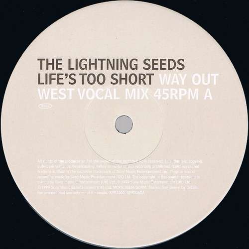Cover Lightning Seeds - Life's Too Short (Way Out West Remixes) (12, Promo) Schallplatten Ankauf