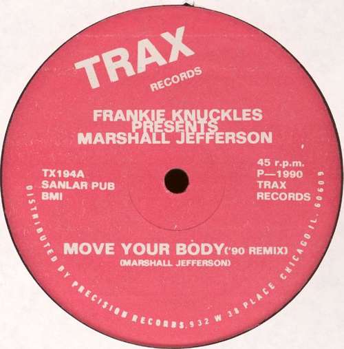 Cover Frankie Knuckles Presents Marshall Jefferson - Move Your Body ('90 Remix) (12) Schallplatten Ankauf