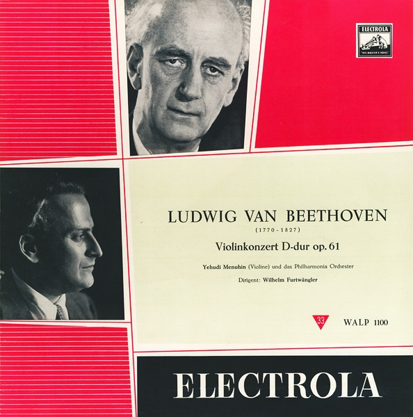 Cover Ludwig van Beethoven, Yehudi Menuhin (Violine) Und Das Philharmonia Orchester*, Wilhelm Furtwängler - Violinkonzert D-dur Op. 61 (LP, Mono) Schallplatten Ankauf
