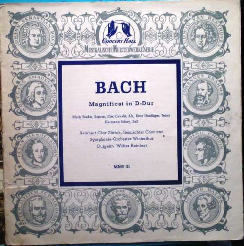 Cover Reinhart Chorus Of Zurich, Winterthur Mixed Chorus, Winterthur Symphony Orchestra Conducted By Walter Reinhart / J.S. Bach* - Magnificat In D Minor (10, Mono) Schallplatten Ankauf