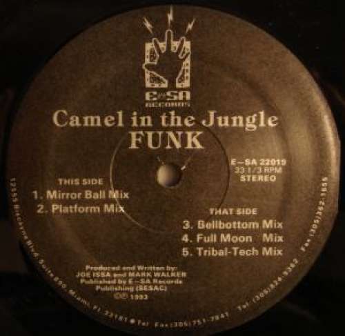 Cover Camel In The Jungle - Funk (12) Schallplatten Ankauf