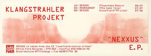 Cover Klangstrahler Projekt - Nexxus E.P. (12, EP) Schallplatten Ankauf