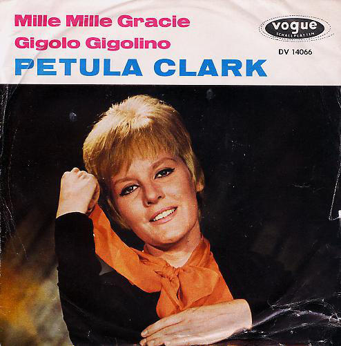 Cover Petula Clark - Mille Mille Grazie / Gigolo Gigolino (7, Single, Mono) Schallplatten Ankauf