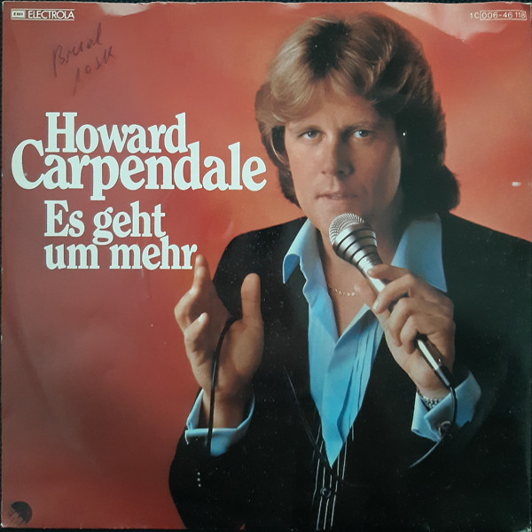 Cover Howard Carpendale - Es Geht Um Mehr (7, Single) Schallplatten Ankauf