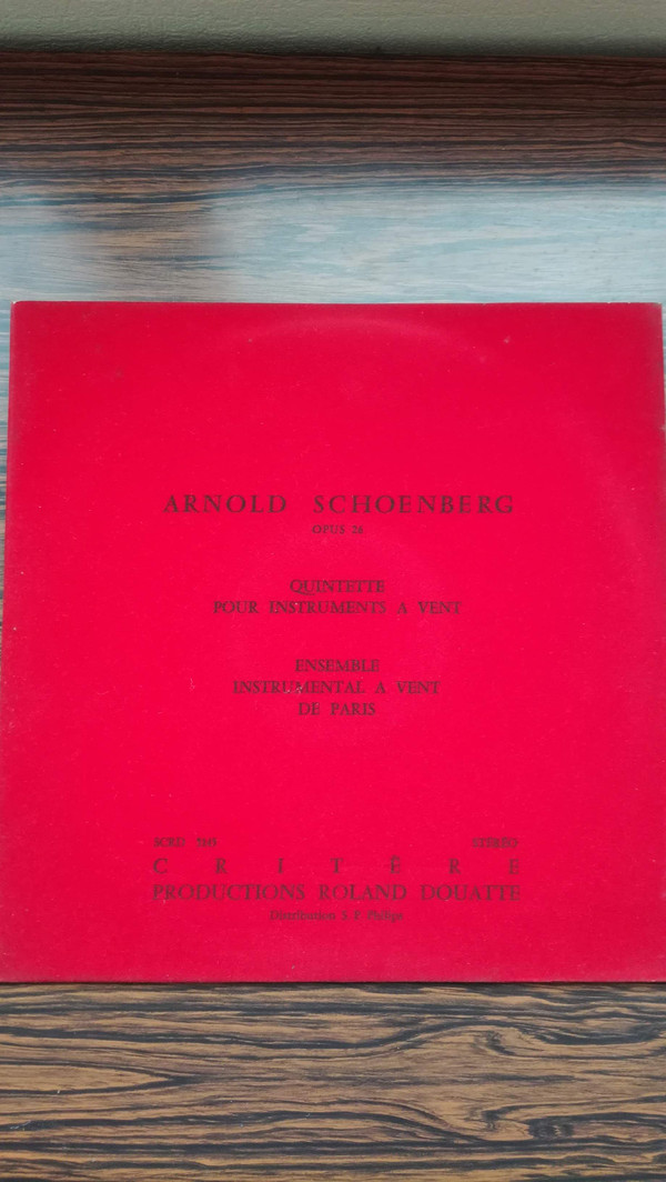 Bild Arnold Schoenberg, Ensemble Instrumental À Vent De Paris - Quintette Pour Instruments A Vent, Opus 26 (LP, Album) Schallplatten Ankauf