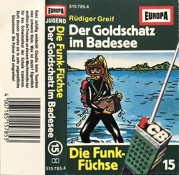 Cover Rüdiger Greif - Die Funk-Füchse 15 - Der Goldschatz Im Badesee (Cass) Schallplatten Ankauf