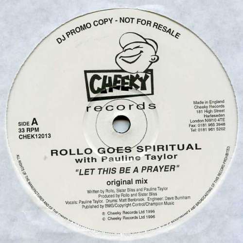 Cover Rollo Goes Spiritual with Pauline Taylor - Let This Be A Prayer (2x12, Promo) Schallplatten Ankauf