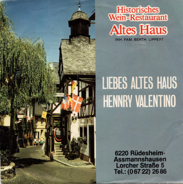 Cover Henry Valentino / Kurt Rulf - Liebes Altes Haus / Ein Gläschen Wein (7, Single) Schallplatten Ankauf