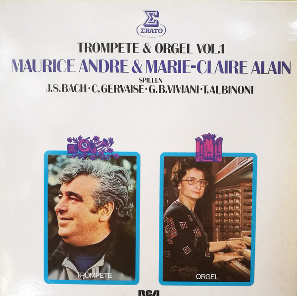 Cover Maurice Andre* & Marie-Claire Alain - Trompete & Orgel  Vol.1 (LP, Album) Schallplatten Ankauf