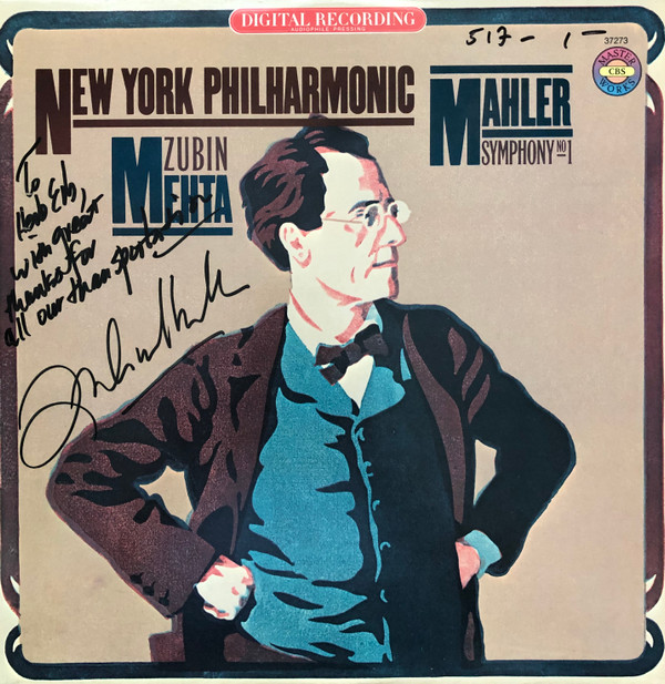 Cover Gustav Mahler, Zubin Mehta, New York Philharmonic* - Symphony No.1 (LP) Schallplatten Ankauf
