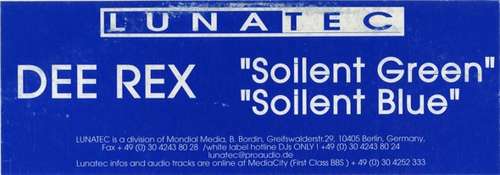 Cover Dee Rex - Soilent Green / Soilent Blue (12, M/Print) Schallplatten Ankauf