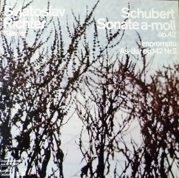 Cover Franz Schubert, Sviatoslav Richter - Sonate A-moll Op. 42 - Impromptu Nr 2 Es-dur Op. 90,2 (D 899,2) (LP) Schallplatten Ankauf