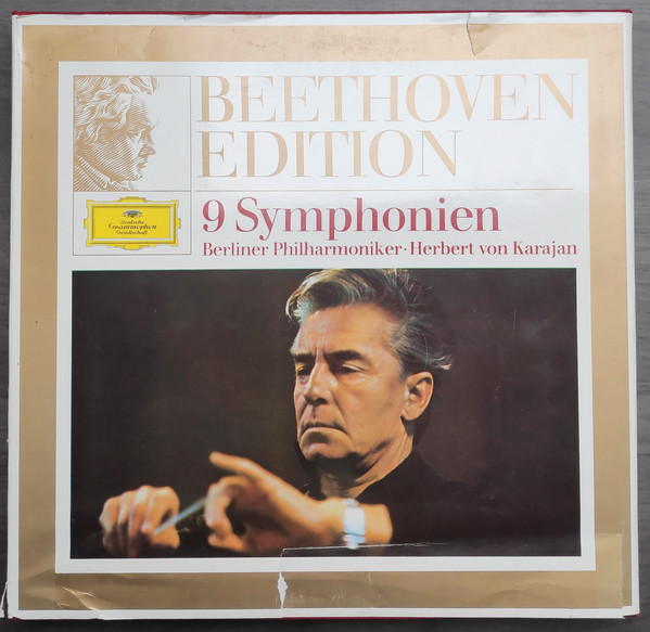 Cover Herbert von Karajan - Berliner Philharmoniker - Beethoven Edition - 9 Symphonien (8xLP) Schallplatten Ankauf