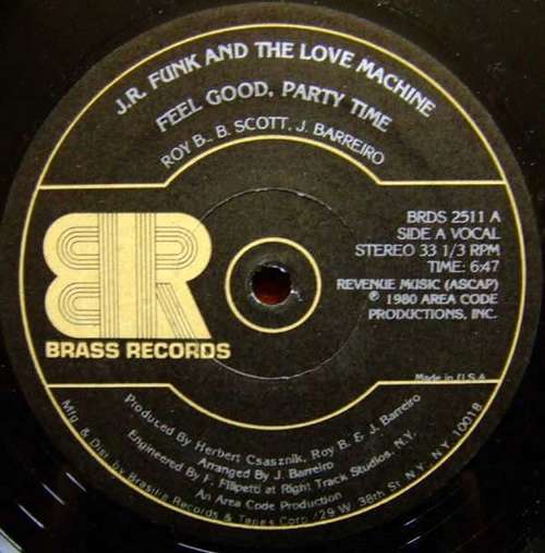 Cover J.R. Funk And The Love Machine* - Feel Good, Party Time (12) Schallplatten Ankauf