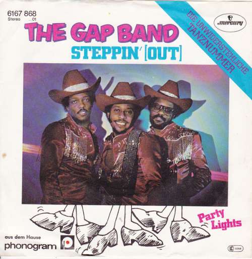 Cover The Gap Band - Steppin' (Out) / Party Lights (7) Schallplatten Ankauf