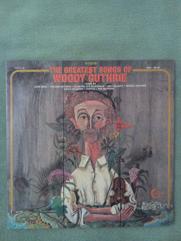 Cover Various - The Greatest Songs Of Woody Guthrie (2xLP, Comp, Gat) Schallplatten Ankauf