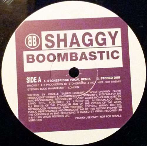 Cover Shaggy - Boombastic (12, Promo) Schallplatten Ankauf