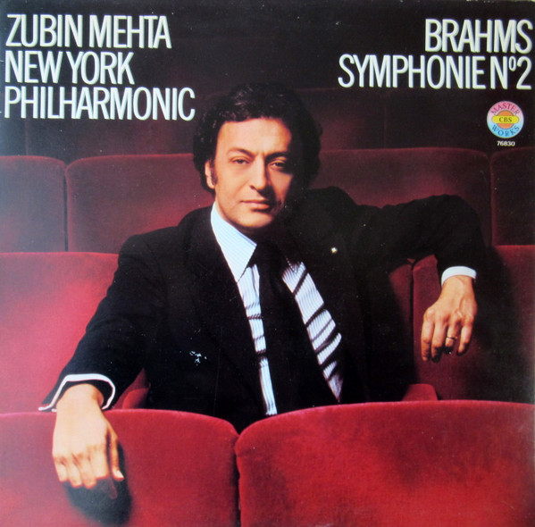 Cover The New York Philharmonic Orchestra, Zubin Mehta - Brahms Symphonie No 2 (LP, Gat) Schallplatten Ankauf