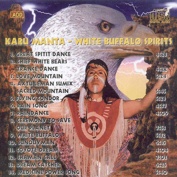 Cover Karu Manta - White Buffalo Spirits (CD, Album) Schallplatten Ankauf