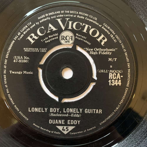 Cover Duane Eddy - Lonely Boy, Lonely Guitar  (7, Single) Schallplatten Ankauf
