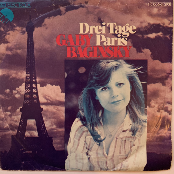 Cover Gaby Baginsky - Drei Tage Paris (7, Single) Schallplatten Ankauf
