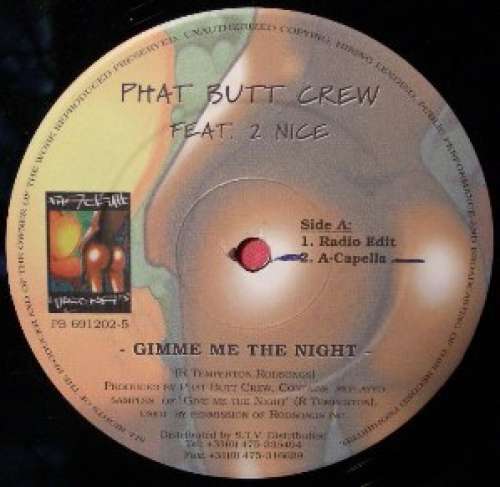 Cover Phat Butt Crew Feat. 2 Nice* - Gimme The Night / Saturday Night (12) Schallplatten Ankauf