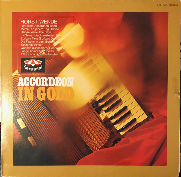 Cover Horst Wende Und Seine Accordeon-Band* - Accordeon In Gold (LP, Album) Schallplatten Ankauf