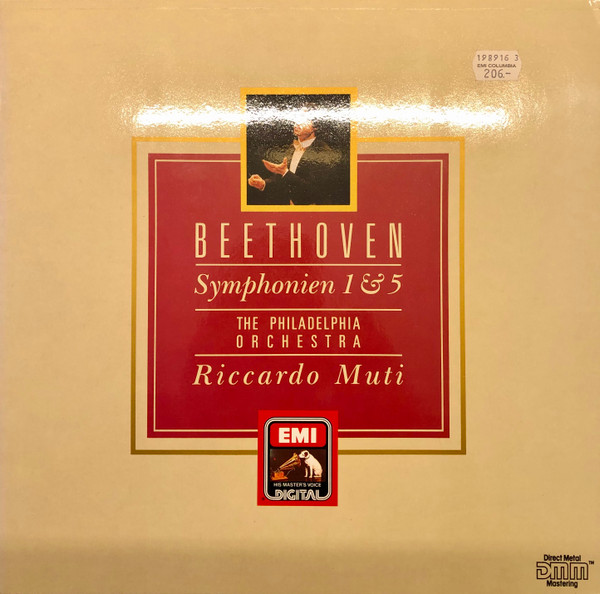 Cover Beethoven* ∙ Muti*, The Philadelphia Orchestra - Symphonien 1 & 5 (LP, Album) Schallplatten Ankauf