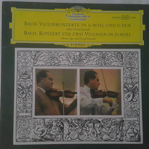 Cover Bach*, David Oistrach, Igor Oistrach - Violinkonzerte In A-moll Und E-Dur / Konzert Für Zwei Violinen In D-Moll (LP, RP) Schallplatten Ankauf
