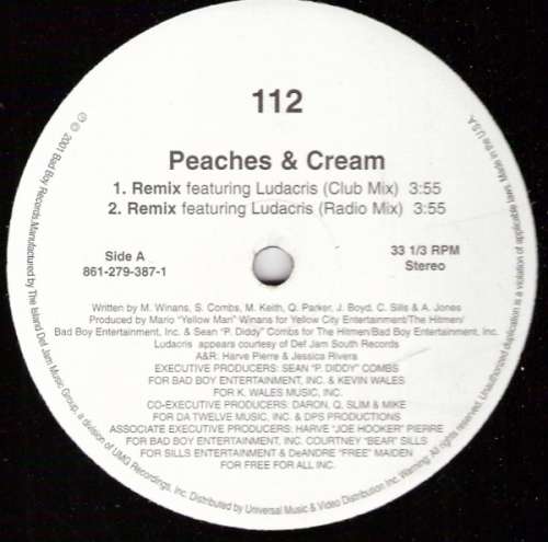 Cover 112 - Peaches & Cream (12) Schallplatten Ankauf