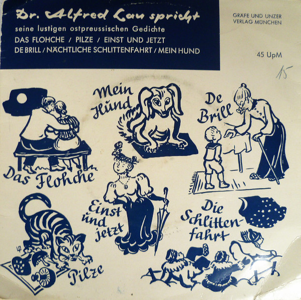 Cover Dr. Alfred Lau - Dr. Alfred Lau Spricht Seine Lustigen Ostpreußischen Gedichte (7, Mono) Schallplatten Ankauf