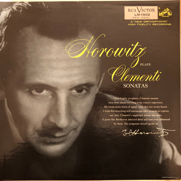 Cover Horowitz* / Clementi* - Horowitz Plays Clementi Sonatas (LP, Mono) Schallplatten Ankauf