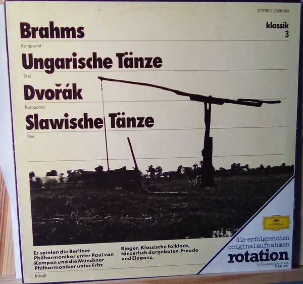 Cover Johannes Brahms, Antonín Dvořák, Münchner Philharmoniker, Fritz Rieger, Berliner Philharmoniker, Paul van Kempen - Ungarische Tanze, Slawische Tanze (LP) Schallplatten Ankauf