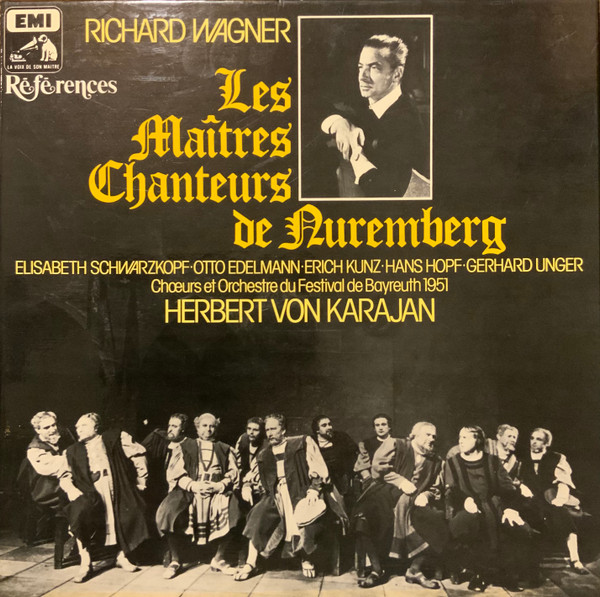 Cover Wagner* / Herbert Von Karajan / Elisabeth Schwarzkopf / Otto Edelmann / Erich Kunz And Other distinguished Soloists / Bayreuth Festival Orchestre* - Les Maîtres Chanteurs de Nüremberg (5xLP, Album + Box) Schallplatten Ankauf
