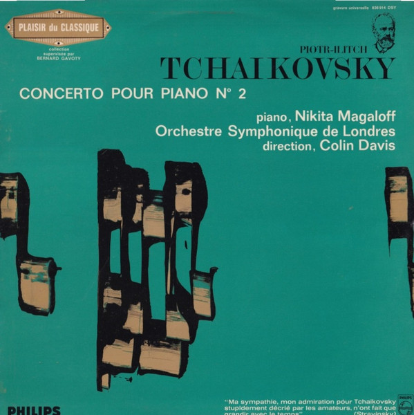 Cover Tchaikovsky*, Nikita Magaloff (Piano), Orchestre Symphonique De Londres*, Colin Davis* - Concerto Pour Piano No 2 (LP) Schallplatten Ankauf