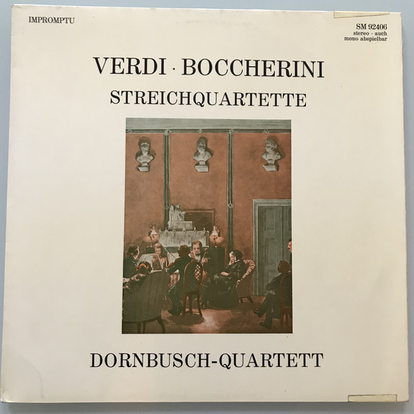 Cover Giuseppe Verdi, Luigi Boccherini - Streichquartette (LP) Schallplatten Ankauf