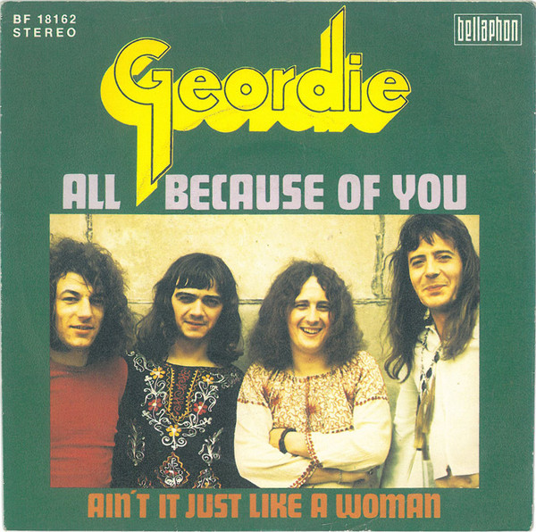 Cover Geordie - All Because Of You (7) Schallplatten Ankauf