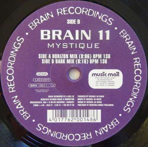 Cover Brain 11* - Mystique (12) Schallplatten Ankauf