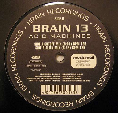 Cover Brain 13* - Acid Machines (12) Schallplatten Ankauf