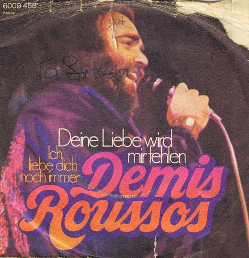 Cover Demis Roussos - Deine Liebe Wird Mir Fehlen (7, Single) Schallplatten Ankauf