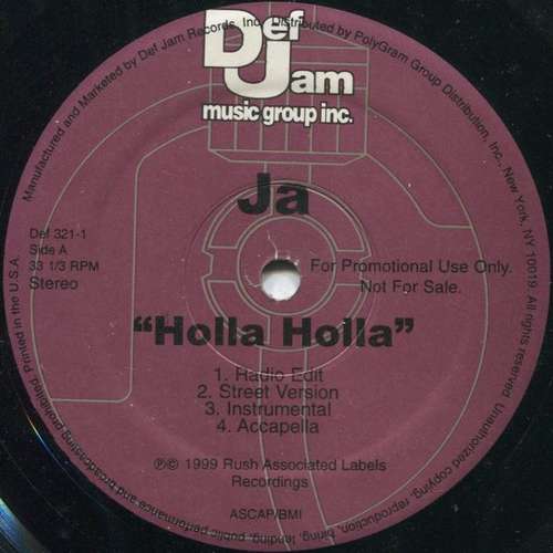Cover Ja* - Holla Holla (12, Promo) Schallplatten Ankauf
