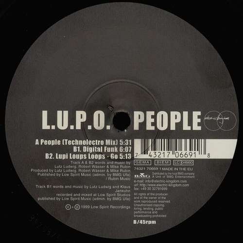 Cover L.U.P.O. - People (12) Schallplatten Ankauf