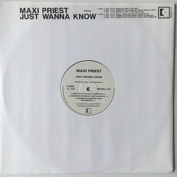 Bild Maxi Priest - Just Wanna Know (12, Promo) Schallplatten Ankauf