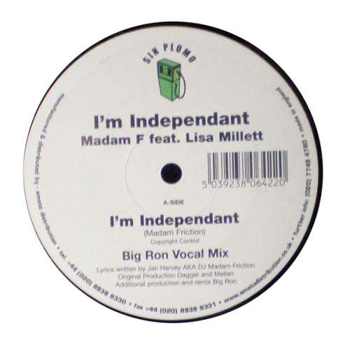 Cover Madam F Feat. Lisa Millett - I'm Independant (12) Schallplatten Ankauf