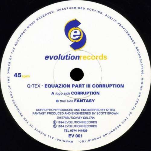 Cover Q-Tex - Equazion Part III Corruption (12) Schallplatten Ankauf