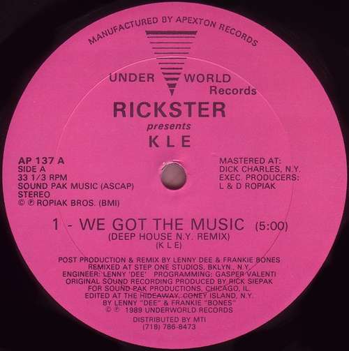 Cover Rickster Presents KLE - We Got The Music (12) Schallplatten Ankauf